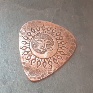 copper guitar pick - playable