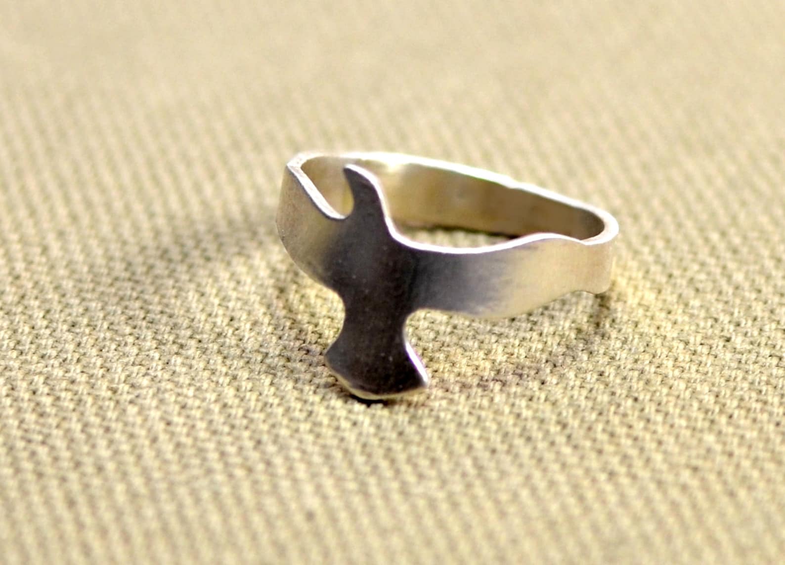 Soaring Bird Ring Handmade in Sterling Silver Solid 925 Etsy
