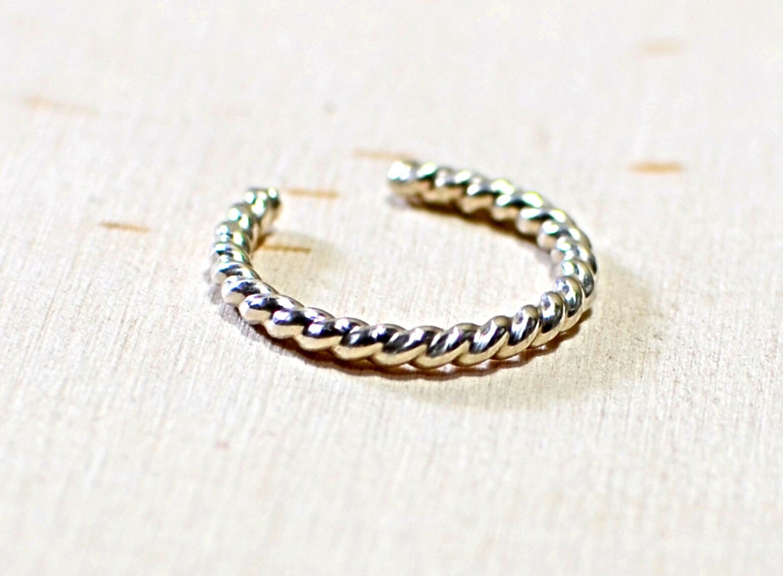 Sterling Silver Twisted Wire Toe Ring - Solid 925 TR231 - Etsy