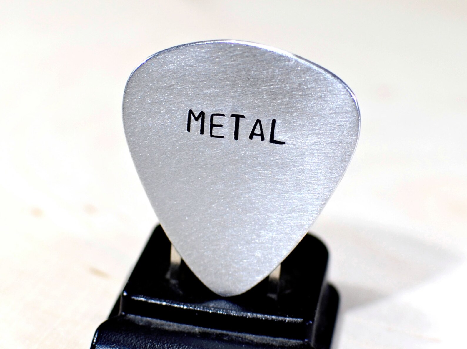 Metal Guitar Pick Handmade from Aluminum for Playing Extra Etsy