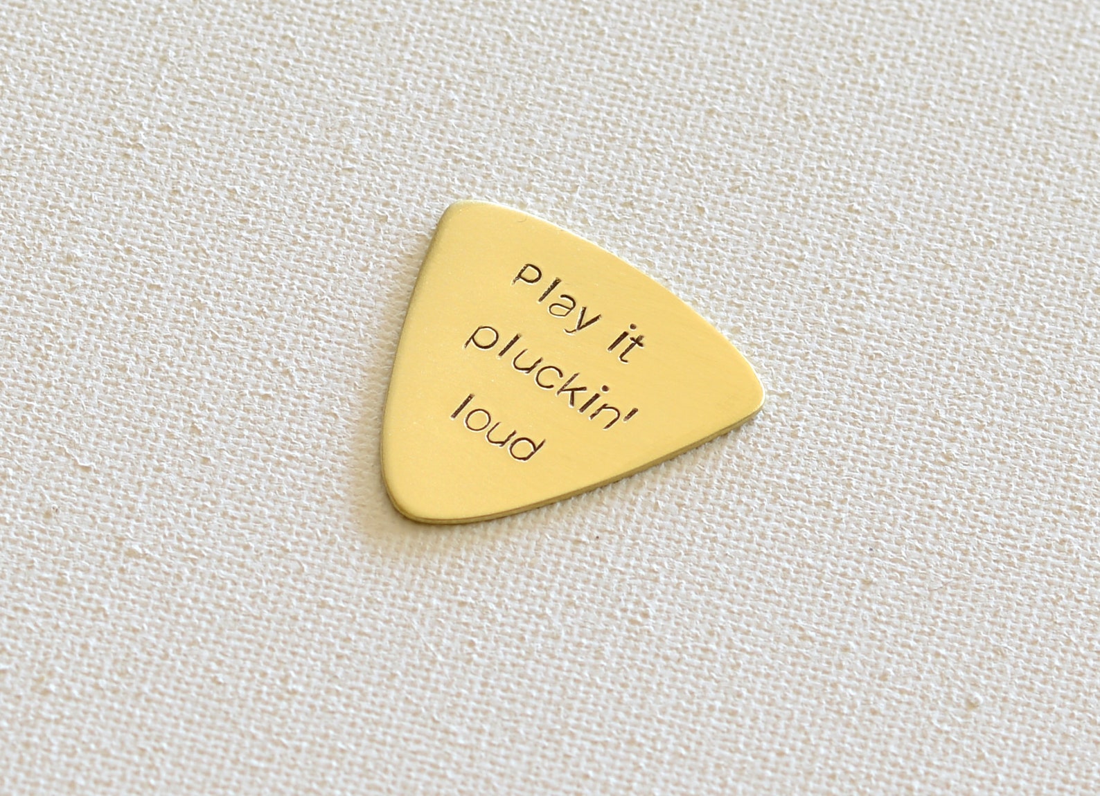 Play It Plucking Loud Bronze Bass Guitar Pick BGP11201843 Etsy