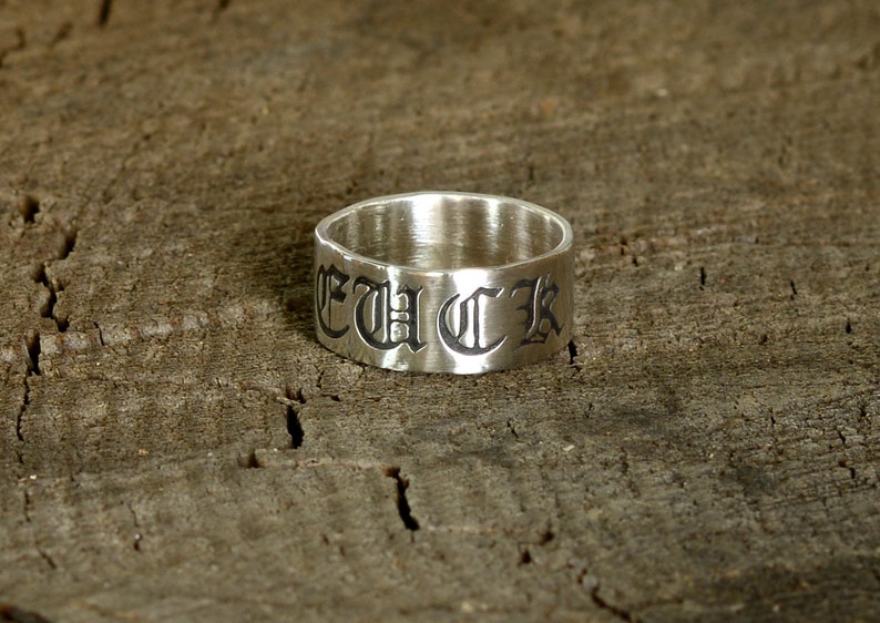 Fu@k Off Sterling Silver Ring for going Medieval 