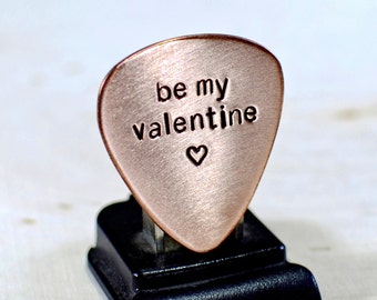 Be my Valentine Copper Guitar Pick - GP719