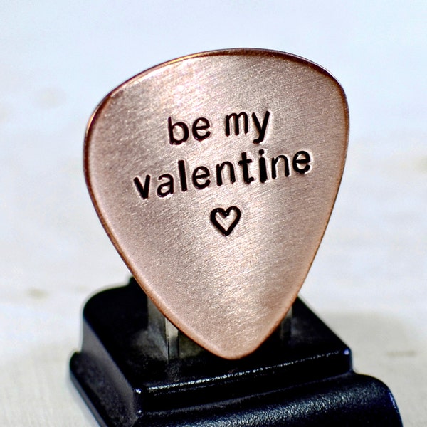 Be my Valentine Copper Guitar Pick - GP719