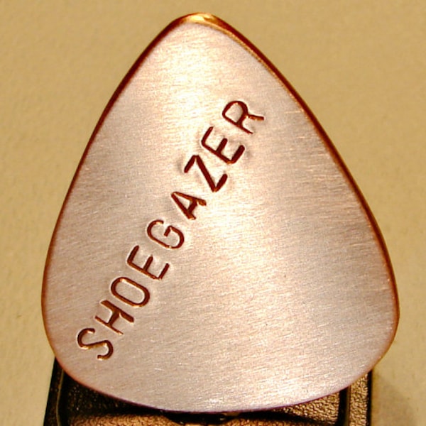 Copper Guitar Pick Handmade for the Shoegazer - GP231