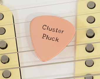 Cluster Pluck Copper Guitar Pick for the Befuddled Guitarist