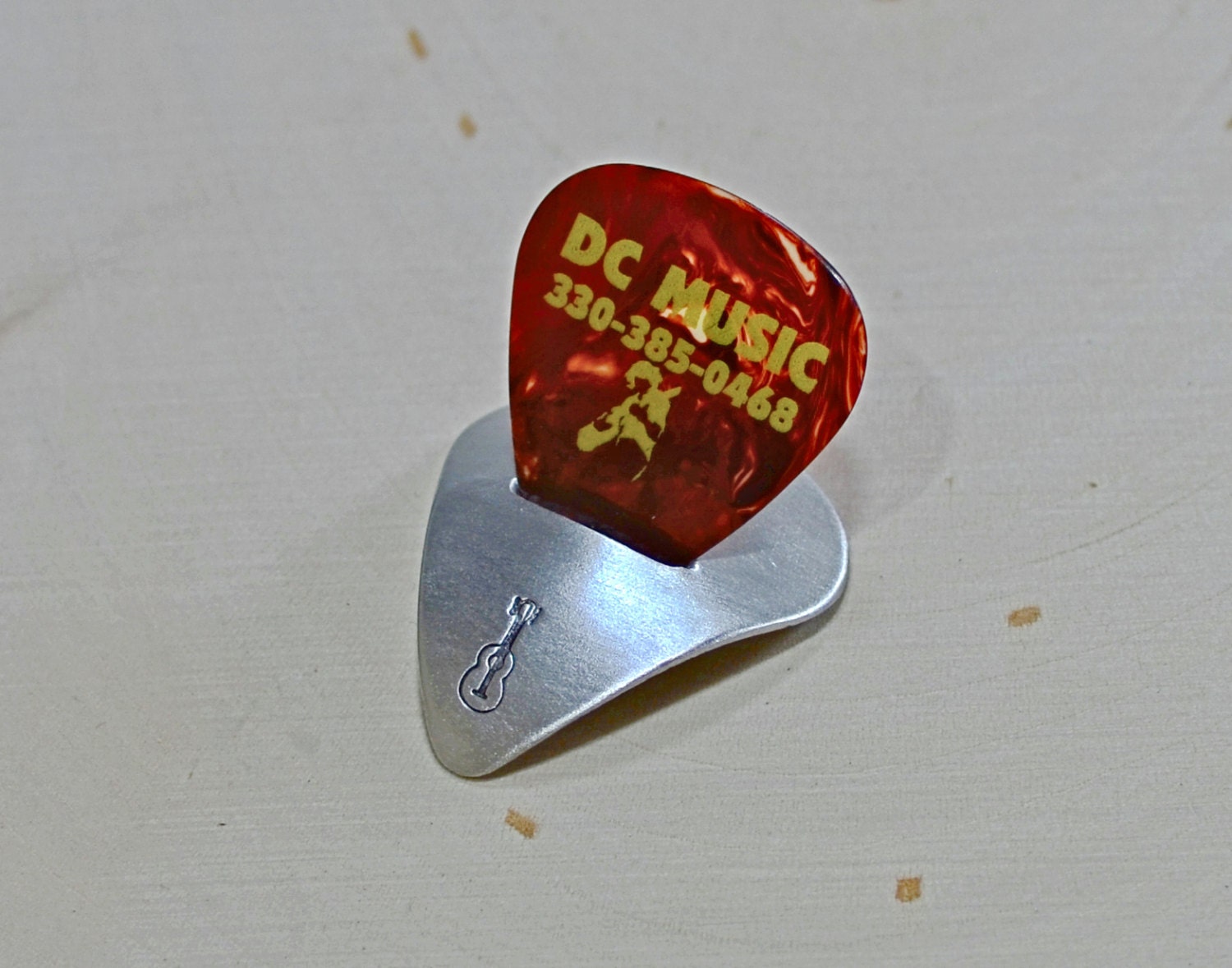 Heart shaped aluminum guitar pick stand and guitar pick holder Etsy