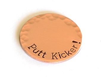 Putt Kicker Copper Golf Ball Marker