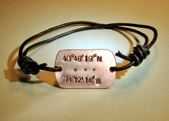 Etsy latitude longitude bracelet new arrivals
