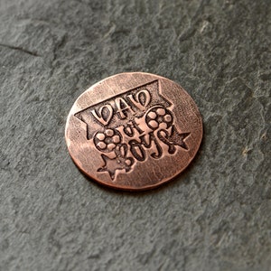 Dad of boys copper golf ball marker - fathers day gift - gift for dad