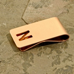 Custom copper money clip - copper gift for men - 7th year anniversary - copper anniversary