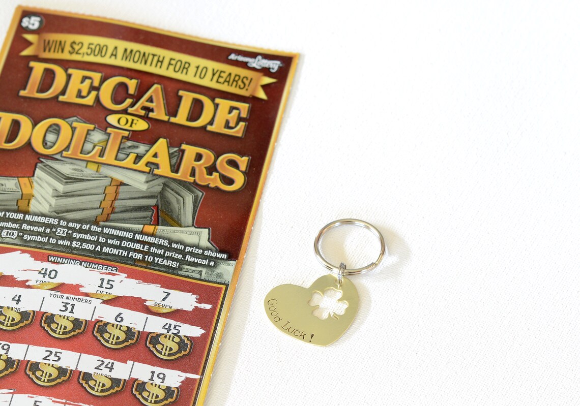 Lottery Ticket Scratcher for Good Luck in Brass with Space to Etsy