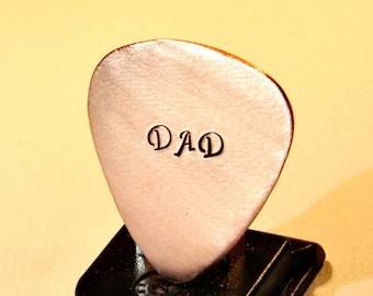 Guitar Pick Handmade for Dad or Fathers Day in Copper - GP712