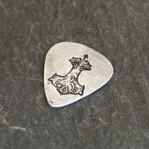 Sterling silver pick with Thors hammer - playable - limited edition