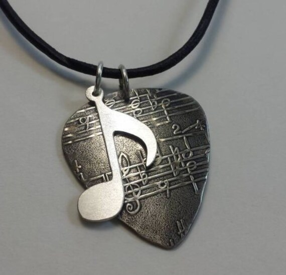 PROSTEEL Black Guitar Pick Necklace Men Women Stainless Steel Pendant Chain  Punk Rock Music Note Statement Jewelry Cool Necklace | Amazon.com