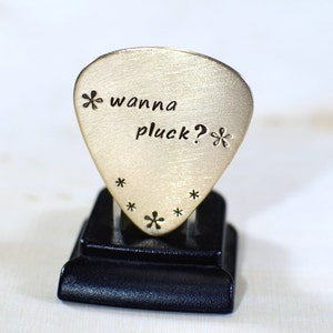 Bronze Guitar Pick Do You Wanna Pluck GP300 image 4