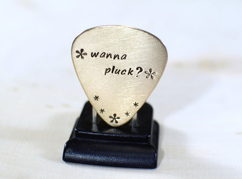 Bronze Guitar Pick Do You Wanna Pluck GP300 image 4