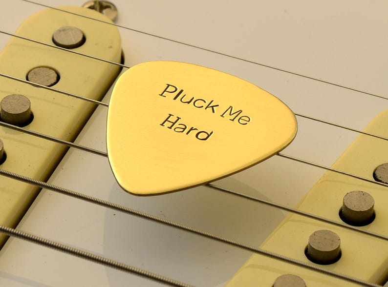 Bronze Guitar Pick for the Serious Musician GP4396 Etsy