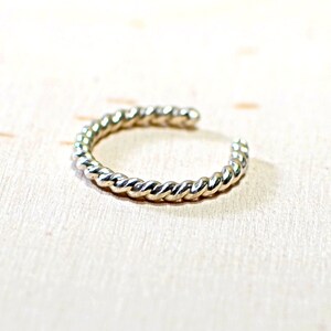 Sterling Silver Twisted Wire Toe Ring - Solid 925 TR231 - Etsy