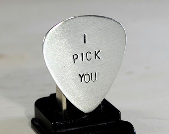 Sterling silver guitar pick with I pick - 925 GP887 - Original Creator