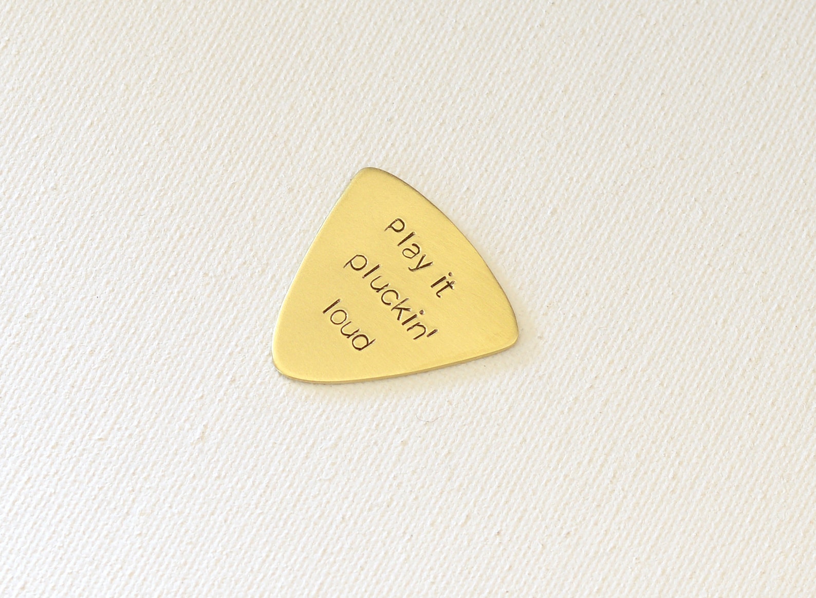 Play It Plucking Loud Bronze Bass Guitar Pick BGP11201843 Etsy
