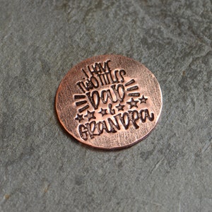 copper golf ball marker for grandpa - grandpa gift