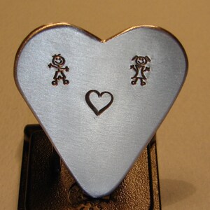 Heart Shaped Guitar Pick in Aluminum for a Special Musician - Etsy