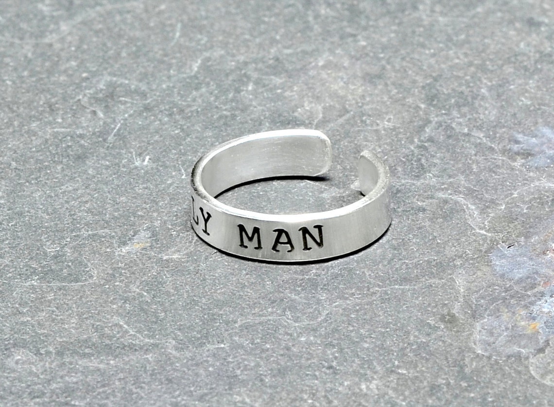Sterling Silver Men's Toe Ring for a Touch Manly Man Etsy