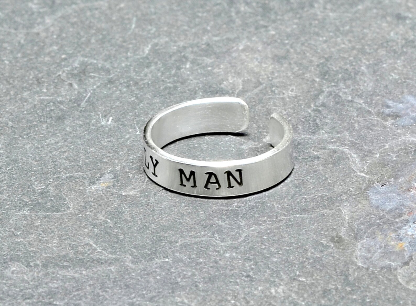 Sterling Silver Men's Toe Ring for a Touch Manly Man Etsy