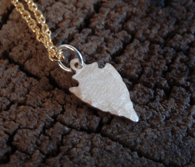 Tiny Arrow Charm 14K