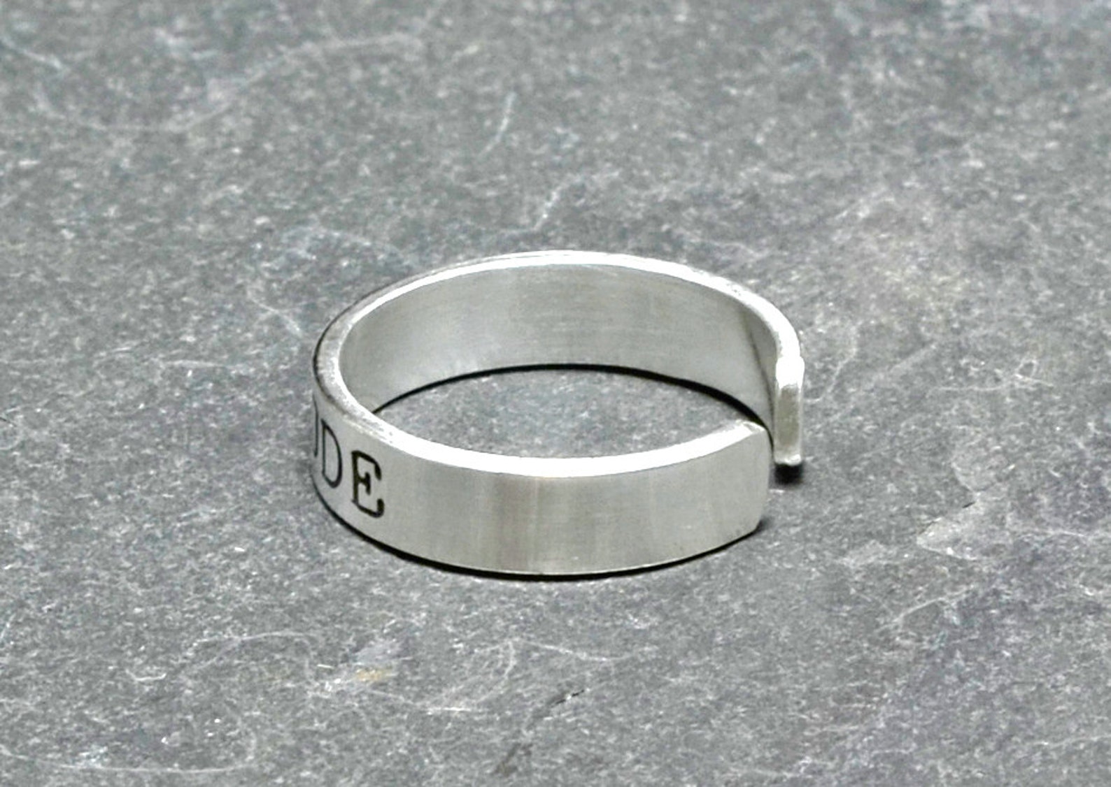 Sterling Silver Men's Toe Ring With I'm the Dude Etsy