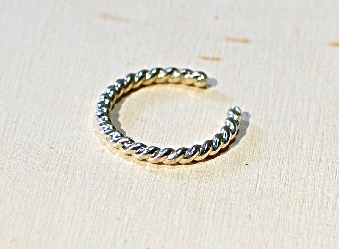 Sterling Silver Twisted Wire Toe Ring - Solid 925 TR231 - Etsy