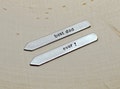 Collar stays for dad - silver or aluminum collar stays