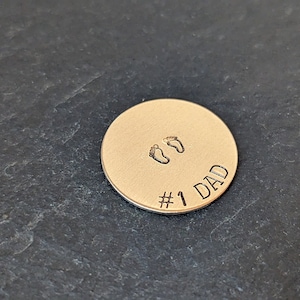 Bronze golf ball marker for dad - fathers day gift - gift for dad