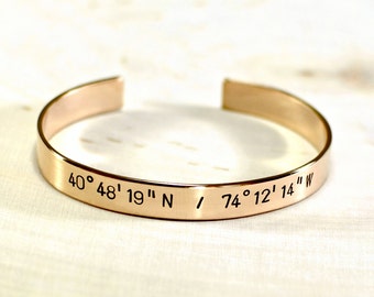 bronze cuff bracelet personalized  - bronze anniversary - graduation - birthdays and more - 8th anniversary - 19th anniversary gift