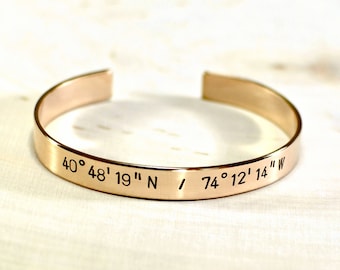 bronze cuff bracelet personalized  - bronze anniversary - graduation - birthdays and more - 8th anniversary - 19th anniversary gift