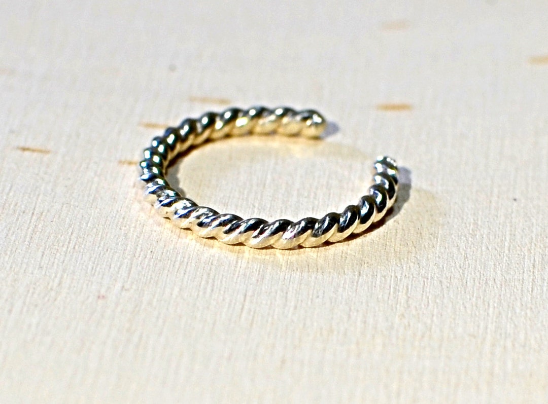 Sterling Silver Twisted Wire Toe Ring - Solid 925 TR231 - Etsy