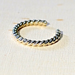 Sterling Silver Twisted Wire Toe Ring - Solid 925 TR231 - Etsy
