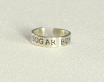 Sugar Bum Sterling Silver Toe Ring