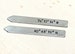 Latitude longitude collar stays in aluminum for you to personalize with your own coordinates - CS303 