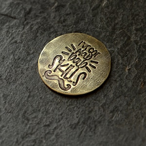 brass golf ball marker for dad - Ive got mad dad skills - nonmagnetic - fathers day gift -gift for dad