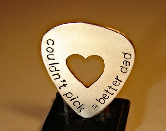 bronze guitar pick for dad - new dad - granddad - gift for dad - fathers day gift