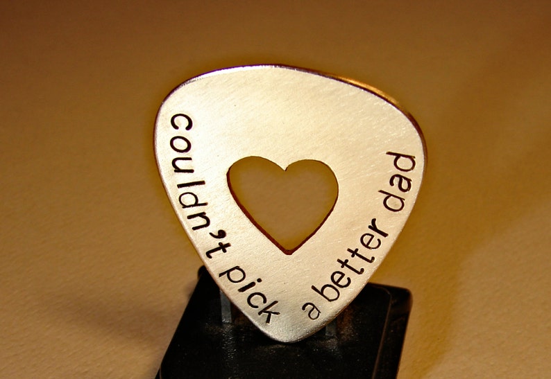 bronze guitar pick for dad perfect playable gift for dad image 5