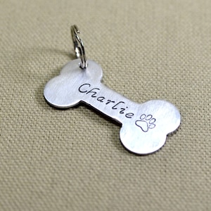 Aluminum dog tag for you to personalize - or as a keyring