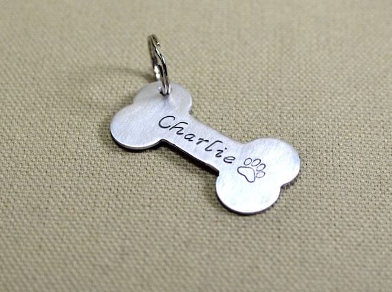 Aluminum dog tag for you to personalize - or as a keyring