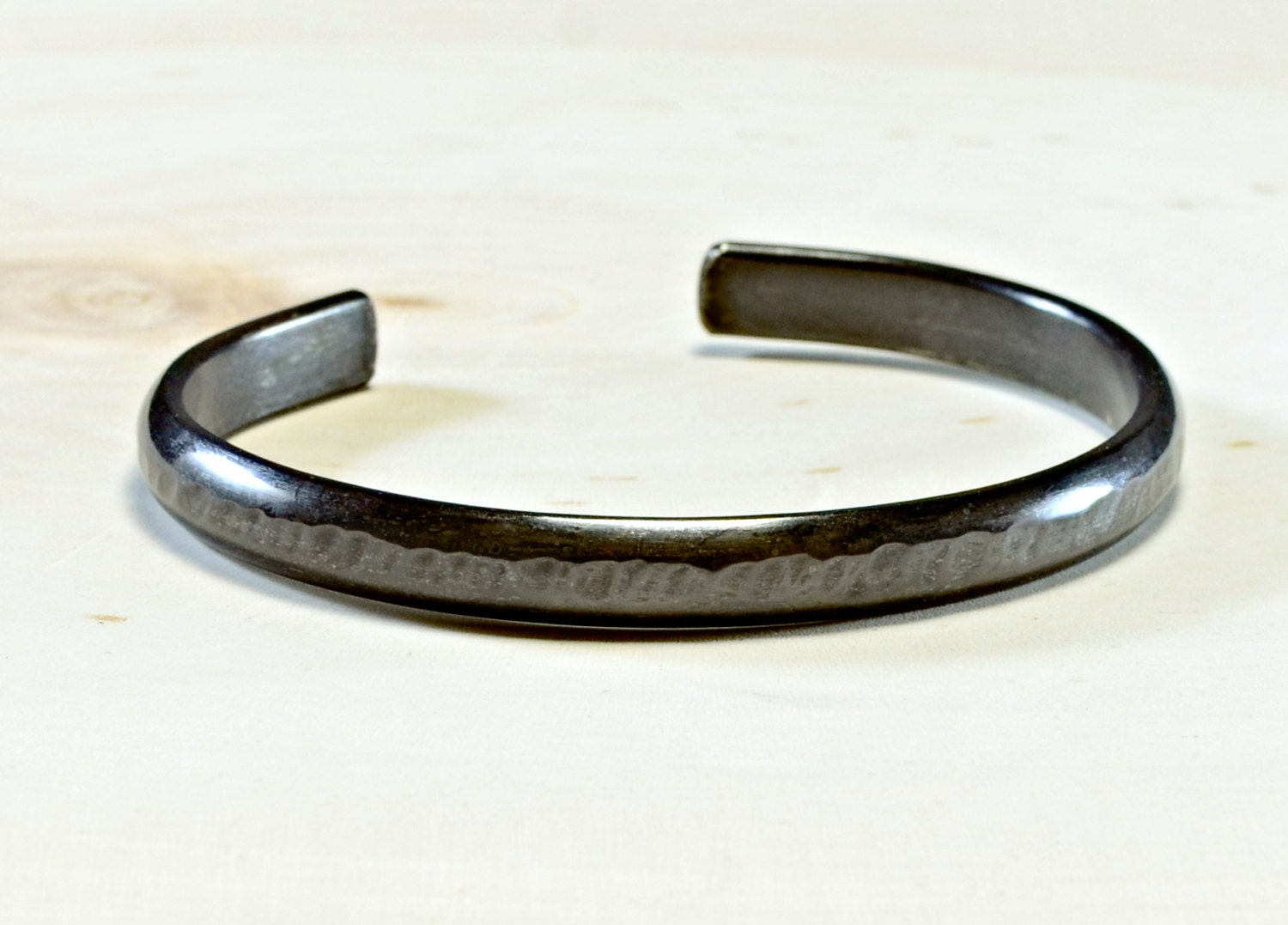 Rustic Cuff Hammered Silver Bracelet | eBay