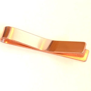 Personalized Copper Tie Clip for the 7th Anniversary or Custom Fashion Statements Tie Bar TB2671 image 4