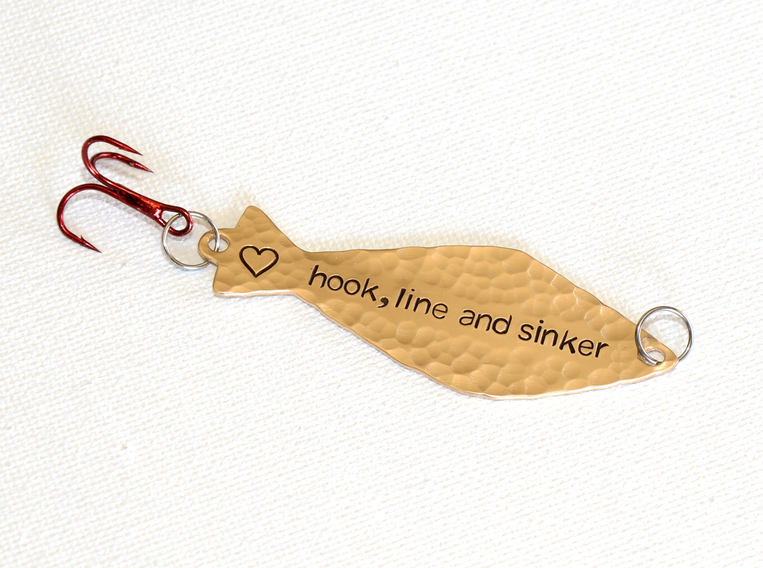 Love Fishing Lure With Hook Line and Sinker in Bronze -  Canada