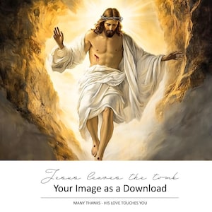 Resurrezione di Gesù Cristo, tomba, grotta sepolcrale, 5 JPG di alta qualità, download, arte cristiana, Bibbia, religione, fede, spiritualità,
