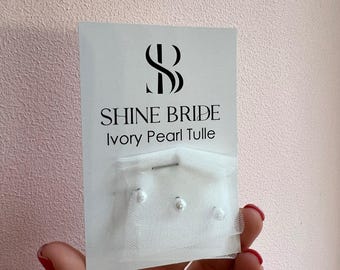 Veil Tulle Fabric Samples – Pearl, Glitter, Classic & Soft Swatches